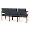 Lesro 3 Seat Tandem Seating W/ No Center Arms, 65 in W 26 in L 31.5 in H, Lenox Series LW3101 - alternate 2